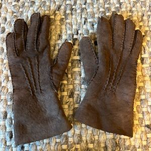 New J. Crew Suede and Sheerling Gloves